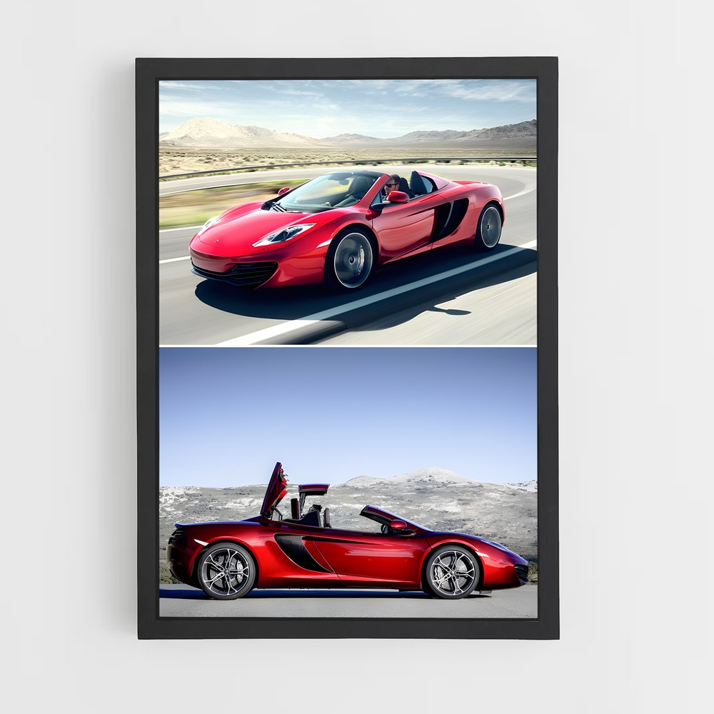 Poster spider moteurs – affiche Mclaren (vue 2)